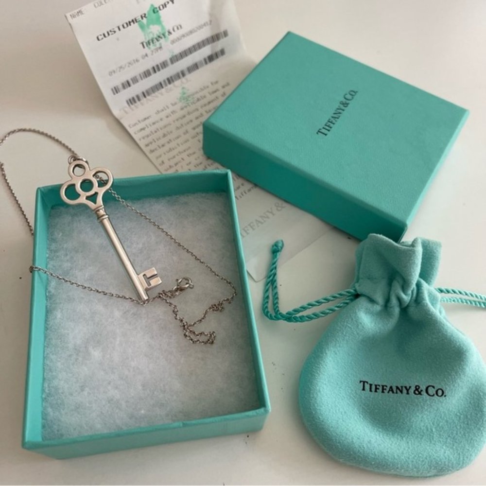 Tiffany & Co. Crown Key Necklace in Sterling Silver - Picture 2 of 10